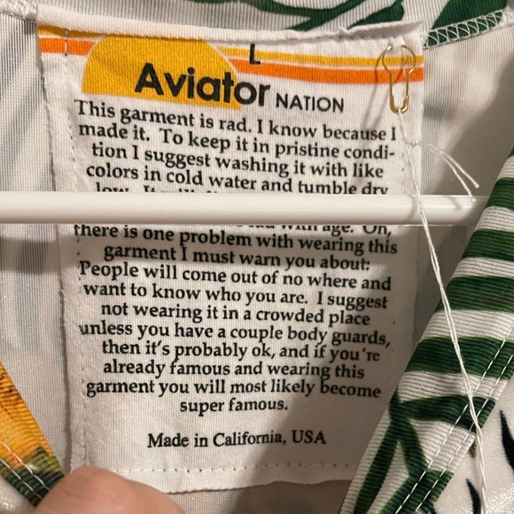 COPY - Aviator nation. Tiger Velvet sweatshirt. Never worn. - Picture 9 of 16